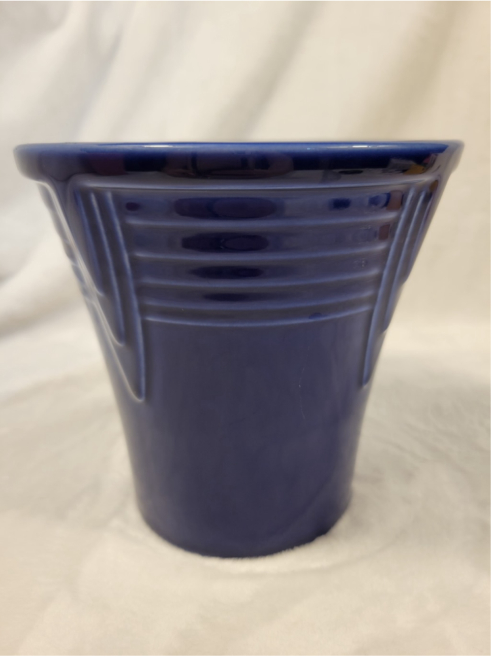 Fiesta Ware Twilight Blue Vase Cake Stand Base Homer Laughlin